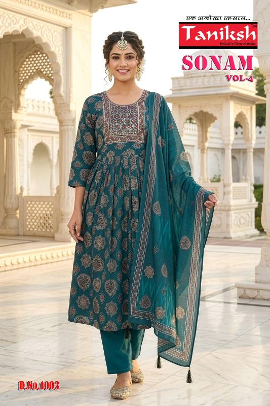 Taniksh sonam vol 4 anarkali style kurtis wholesale outlets